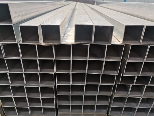 304 316 2 बी खत्म निर्बाध 0.4 मिमी स्टेनलेस स्टील स्क्वायर पाइप